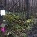 Fairy home hidden among mossy rocks at Indian Creek Nature Center Fairy house at Indian Creek Nature Center